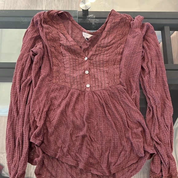 XS Lucky Brand Purple Top - Picture 5 of 5